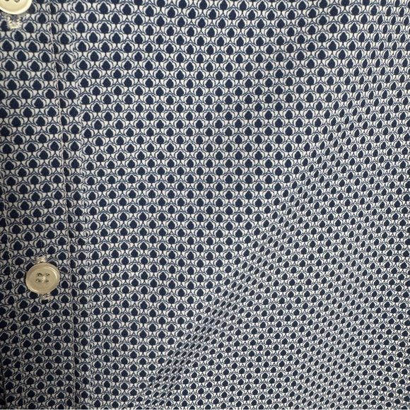 Heritage Report Collection Men's M 4 Way Stretch‎ Short Sleeve Button Geometric - Picture 6 of 11